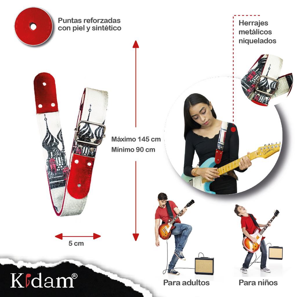 STRAP GUITARRA/BAJO - CIUDADES