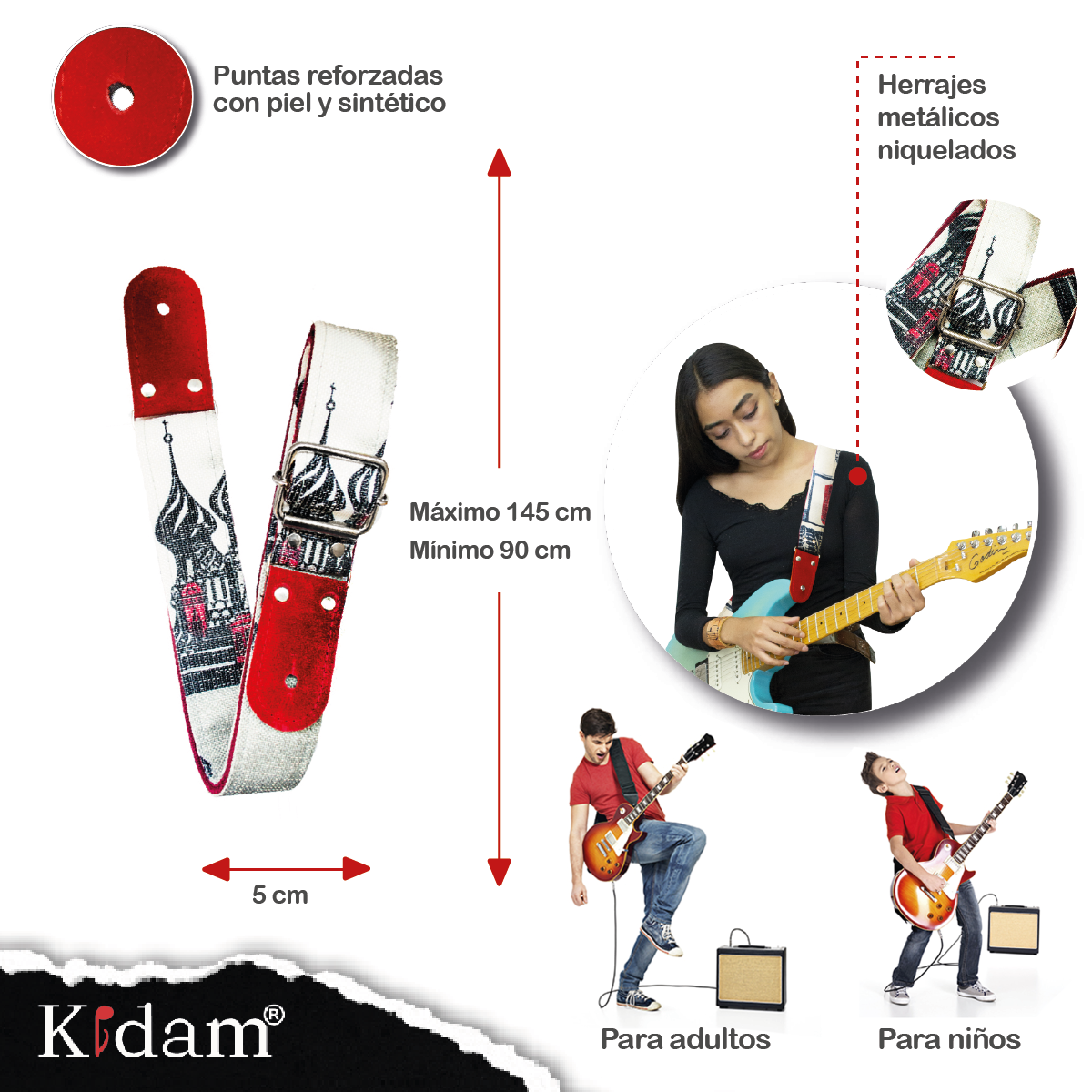 STRAP GUITARRA/BAJO - CIUDADES