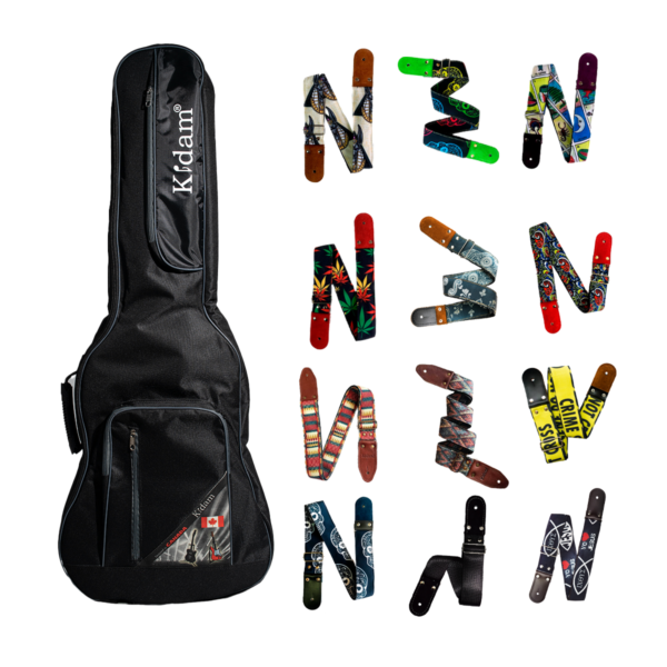 Funda para Guitarra Texana Bordes Grises & Strap